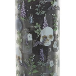 Poisonous Plants Deadly Nightshade Glass Tube Candle Gothic Decor Gift - Black - thumbnail 2