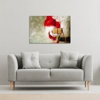 Santa Claus Gloved Hands Gallery Canvas - Red / 51cm / 77cm - image 1