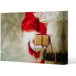 Santa Claus Gloved Hands Gallery Canvas - Red / 51cm / 77cm - thumbnail 3