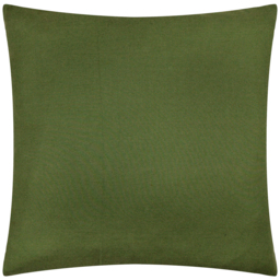 Brooke Embroidered Cotton Cushion - Ivy Green / 80 Feather 20 Polyester - thumbnail 2