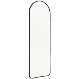 Wall Mounted Metal Frame Arch Full Length Mirror - Black - thumbnail 2