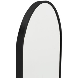 Wall Mounted Metal Frame Arch Full Length Mirror - Black - thumbnail 4