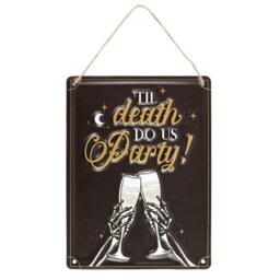 Til Death Do Us Party Skeleton Champagne Sign - Chocolate - thumbnail 5