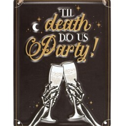 Til Death Do Us Party Skeleton Champagne Sign - Chocolate - thumbnail 3