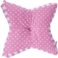 Polka Dots Star Floor Cushion - Pink - image 1