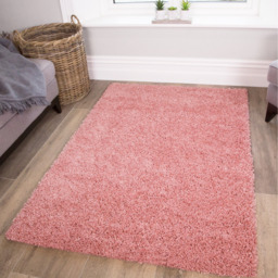 Soft Value Shaggy Area Rug - Blush Pink / 160 x 110cm - thumbnail 3