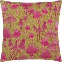 Mushroom Fields Abstract Cushion - Purple / 80 Polyester 20 Feather - thumbnail 1