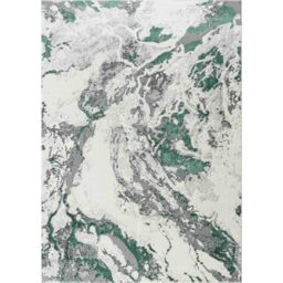 Emperor Picasso Modern Waterflow Abstract Area Rugs - Aqua / 60x220 cm Runner - thumbnail 2