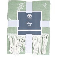 Foliage Woven Throw - Green - image 1
