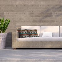 Ethnic Silhouettes Outdoor Cushion - Brown / 60cm - image 1