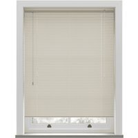 25mm Slats PVC Venetian Blind - Cream / 55cm / 152cm