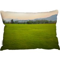 Background Image Of Lush Grass Field Outdoor Cushion - Green - image 1