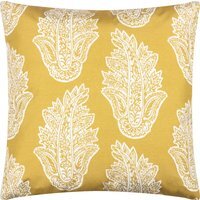 Paisley Fronds Outdoor Cushion Cover - Saffron