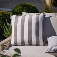 Hayle Cotton Outdoor Cushion - Chocolate - image 1