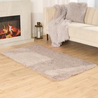 Fluffy Rug Shaggy Floor Mat - Natural / 160cm