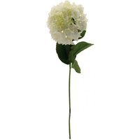 Artificial Silk Hydrangea Single Stem - Cream