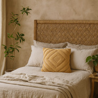 Perugia Mustard Tufted Diamond Cushion Covers Set of 2 - Yellow