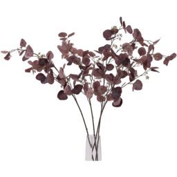 Burgundy Berried Eucalyptus Seasonal Accent - Burgundy - thumbnail 5
