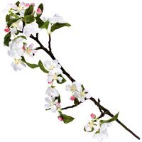 Artificial Single Crab Apple Blossom Branch Stem L55cm - Pink - image 1