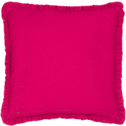 Henderson Embroidered Cotton Cushion - Cerise-Jade / Polyester - thumbnail 2
