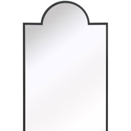 MirrorOutlet The Genestra Crown Modern Garden Mirror - Black / 85cm - thumbnail 3