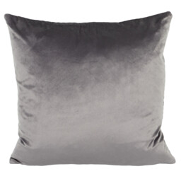 Piper Pleated Velvet Cushion - Grey - thumbnail 2