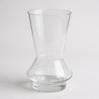 Clear Glass Skirted Vase - H19.5cm