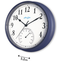 Tub Wall Clock with Thermometer - Blue - image 1