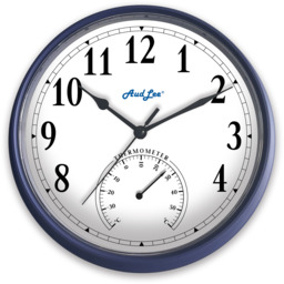 Tub Wall Clock with Thermometer - Blue - thumbnail 3