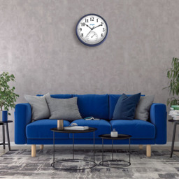 Tub Wall Clock with Thermometer - Blue - thumbnail 5