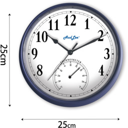 Tub Wall Clock with Thermometer - Blue - thumbnail 2