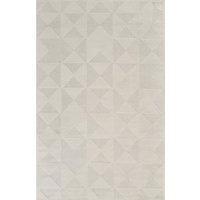 Hamilton Modern Metallic Sheen Area Rug - Mosaic Geometric Triangle Design Rug - Cream / 170cm - thumbnail 1