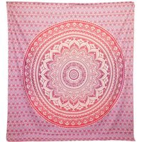 Umrao Mandala Wall Hanging  Beach Spread - Purple Handcrafted Decor - Purple
