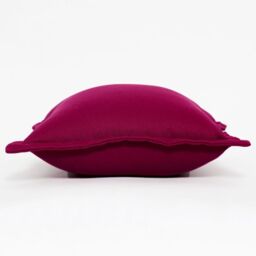 Plain Outdoor Cushion 45 x 45 cm, Set of 2 - Burgundy - thumbnail 3
