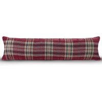 Classic Check Draught Excluder - Burgundy