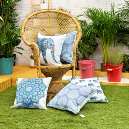 Indian Elephant Print Garden Scatter Cushion Cover  - Elephant / 5 / All designs included - thumbnail 2