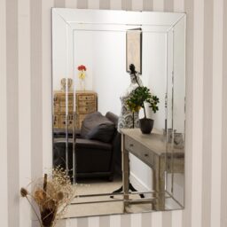 MirrorOutlet Pennington Mitered All Glass Venetian Mirror 120 x 80cm - All glass - thumbnail 3