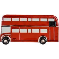 Red London Bus Metal Wall Art - Red
