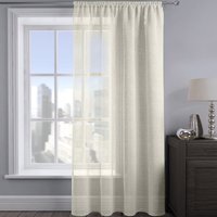 Shimmering Voile Panel - Cream / 48in