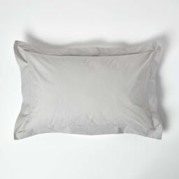 200 Thread Count Egyptian Cotton Oxford Pillowcase - Silver Grey - thumbnail 2