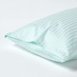 330 Thread Count Egyptian Cotton Housewife Pillowcase - Blue / 74cm / 48cm - thumbnail 3