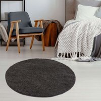 Myshaggy Circle Collection Rug  - Dark Grey