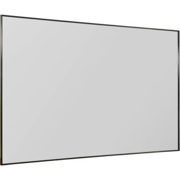 3 x Manhattan Black Aluminium Framed Modern Wall Mirror - Black - thumbnail 4