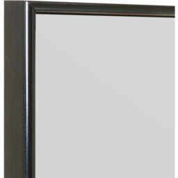3 x Manhattan Black Aluminium Framed Modern Wall Mirror - Black - thumbnail 3