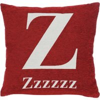 Words 'Zzzzzz' Red Cushion - Red