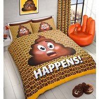 Fun Character Expresssion Duvet Set - Yellow / King