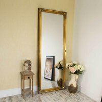 Hamilton Vintage Gold Antique Design Full Length Mirror - Gold - thumbnail 1