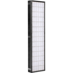 Japanese Folding Wooden Room Divider - Black / 270cm - thumbnail 5