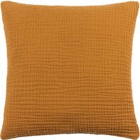 Lark Muslin Cotton Cushion - Cumin / Feather - image 1