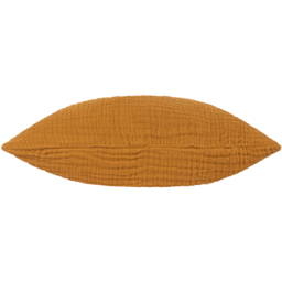 Lark Muslin Cotton Cushion - Cumin / Feather - thumbnail 4